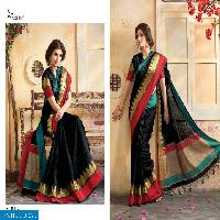 meghdoot Tassels Wholesale Cotton Silk Ethnic Saree